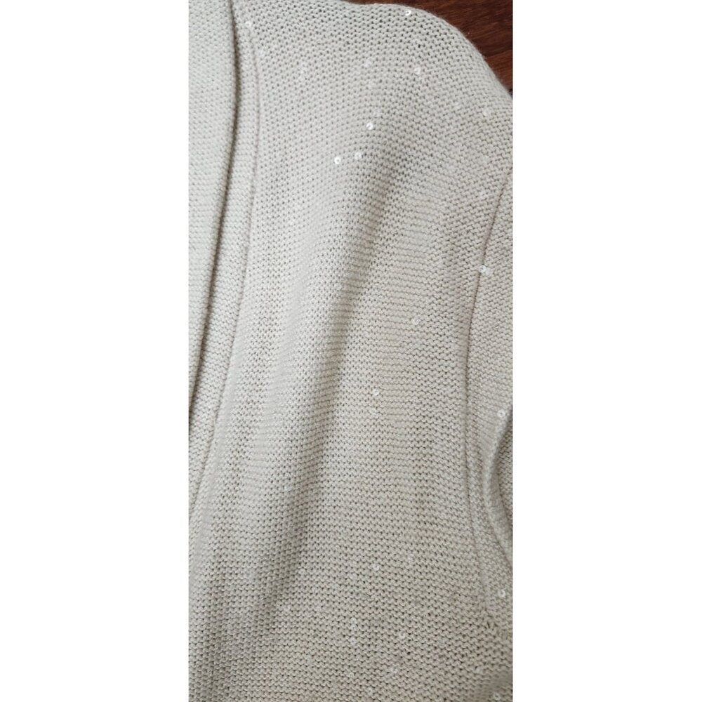 Brunello Cucinelli Cashmere Sleeveless Shawl Cardigan Speckled Knit Vest Double View 6